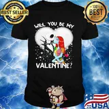 Will You Be My Valentine Jack Skellington Xmas Shirt