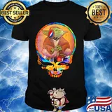 Yoda Listening To The Grateful Dead Skull Shirt