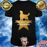 Young Scrappy And Hungry A Golden Retriever Dog Star Shirt