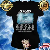 13 Years 2008 2021 Of The Avengers Signatures Thanks For The Memories Ladies tee