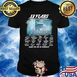 13 Years 2008 2021 Of The Avengers Signatures Thanks For The Memories shirt