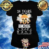 24 Years 1997 2021 One Peck Thank You For The Memories Skull Shirt Ladies tee