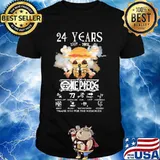 24 Years 1997 2021 One Peck Thank You For The Memories Skull Shirt