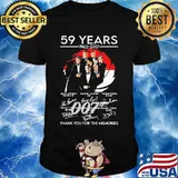 59 Years 1962 2021 Thank You For The Memories Signature Shirt