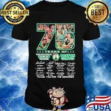 75 Years Of Boston Celtics Thank You For The Memories Signature Shirt