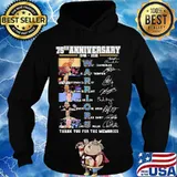 75th Anniversary 1946 2021 Warriors Thank You For The Memories Signature Shirt Hoodie