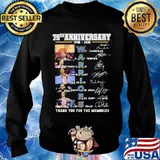 75th Anniversary 1946 2021 Warriors Thank You For The Memories Signature Shirt Sweater