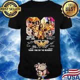 80 years of 1941 2021 wonder woman thank you for the memories signature shirt