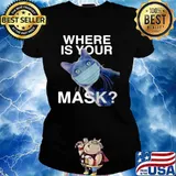Cat Where Is Your Mask Black Cat Ladies tee