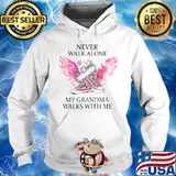 Chuck And Pearls Never Walk Alone My Grandma Walks With Me shirt