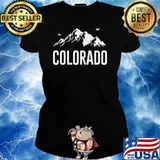 Colorado Mountains Outdoors Nature Ladies tee