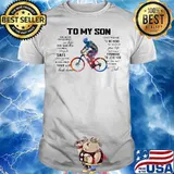 Cycling Dad To My Son Love You Colors Shirt