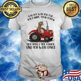 Das It Was Ich Tue Und Ich Weib Dinge Milk Cow Tractor Shirt