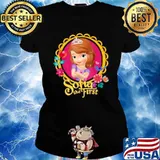 Disney Sofia The First Sofia Dainty Border Ladies tee