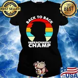 Donald Trump Back to back impeachment champ vintage Ladies tee