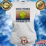 Duck Fouble Faults Ball Vintage Shirt Ladies tee