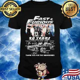 Fast And Furious 20 Years 2001 2021 Thank You For The Memories Signature Shirt