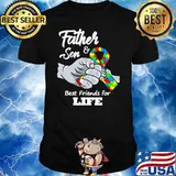 Father And Son Best Friends For Life Ribbon Autism Awareness Ribbon Shirt