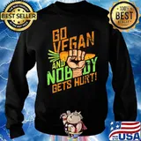 Go Vegan And Nobody Gets Hurt Carrot Shirt Sweater