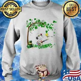 Happy Snoopy and Woodstock St Patricks Day tree Sweater