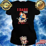 I Dare You Nurse Ladies Wear Mask Flowers Shirt Ladies tee