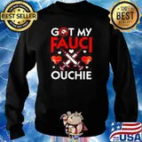 I Got My Fauci Ouchie Heartbeat With Vaccine Sweater