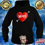 I Love My Mom Is My Valentine Day Heart Mother’s Day Gift shirt