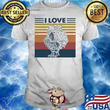 I Love Rooster Vintage Shirt