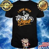 I Ride With Jesus Motorcycle Shirt