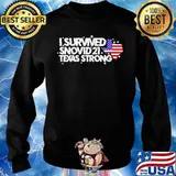 I survived Snovid 2021 Texas Strong America flag Sweater