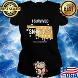 I Survived Snovid 21 Oklahomastrong Ladies tee