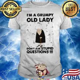 Im A Grumpy Old Lady Don’t Ask Stupid Question Adorable Cat Shirt