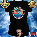 Into the ocean I go to lose my mind and find my soul vintage Ladies tee