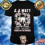 J.J.Watt Houston Texans Thank You For The Memories Signature Shirt