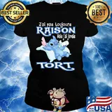 J’ai Pas Toujours Raison Mais Jamais Tori Stitch Drink Milk Shirt Ladies tee