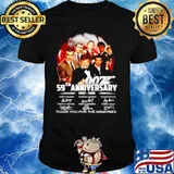 James Bond 007 59th Anniversary 1962 2021 signature thank you for the memories shirt