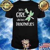 Just A Girl Who Loves Dragonflies Shirt