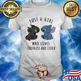 Just A Girl Who Loves Tootless And Stitch Shirt