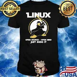 Linux Open Source Open Mind Just Sudo It Penguins Shirt