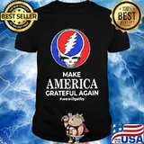 Make America Grateful Again We Will Get By Dancing Bear Skull Shirt