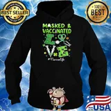 Masked And Vaccinated Love Irish Shirt Hoodie