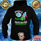 Masked And Vaccinated Nurse Practitioner NP shirt