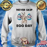 Never Skip Egg Day Rabbit Weight Lifting Shirt Sweater