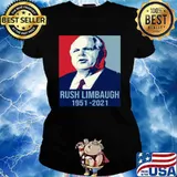 Nope The Rush Limbaugh 1951 2021 Ladies tee