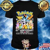 Pokemon 25th Anniversary 1996 2021 Thank You For The Memories Shirt