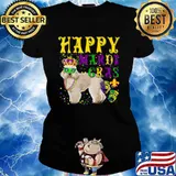 Poodle Dog Mardi Gras Ladies tee