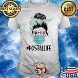 Postallife Ladies Wear Mask Sunglasses Shirt