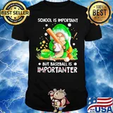 School Is Important But BaseBall Is Important Drawf Shirt