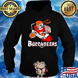 Skeleton playing Rugby Buccaneers shirt