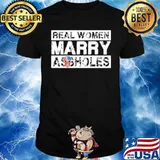 Skull American flag real woman Marry Assholes Unisex
